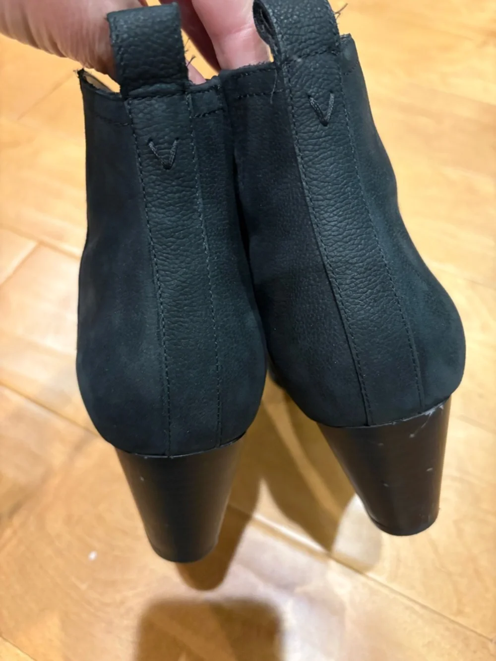 Vionic Raina nubuck leather ankle boots booties black  sz 11
